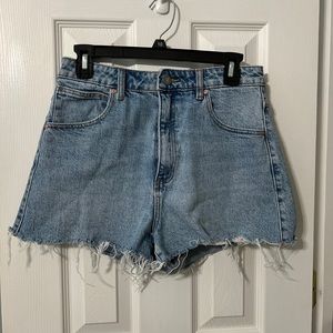 Abrand denim cutoff shorts